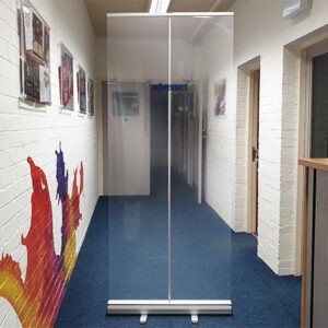 Clear Roller Banner Free-Standing Screen