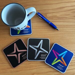 Printed Metallic Drink Coasters